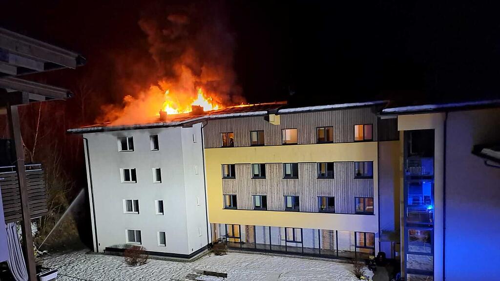 Dachstuhlbrand in Maria Alm