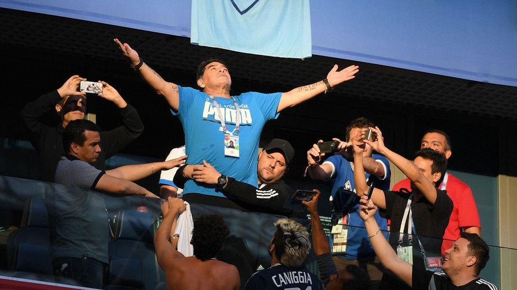 Maradona bei der WM 2018