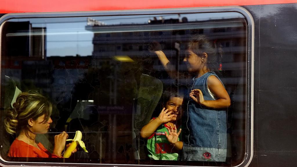 Flüchtlingszug in Salzburg