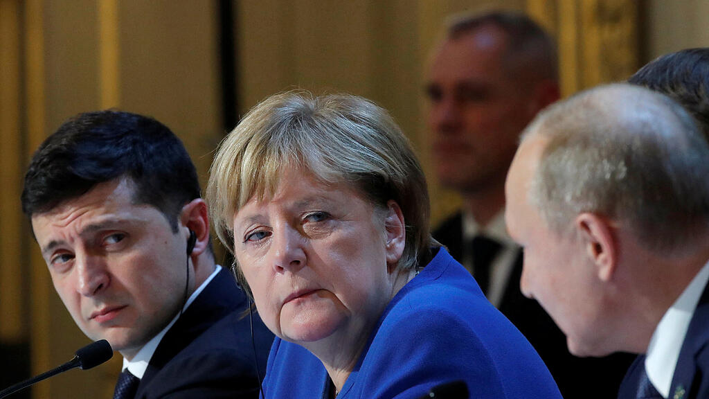 Selenskyj, Merkel, Putin