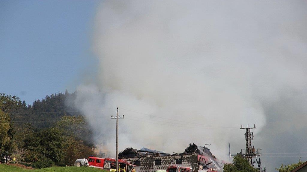 Thalgau: Bilder der Löscharbeiten