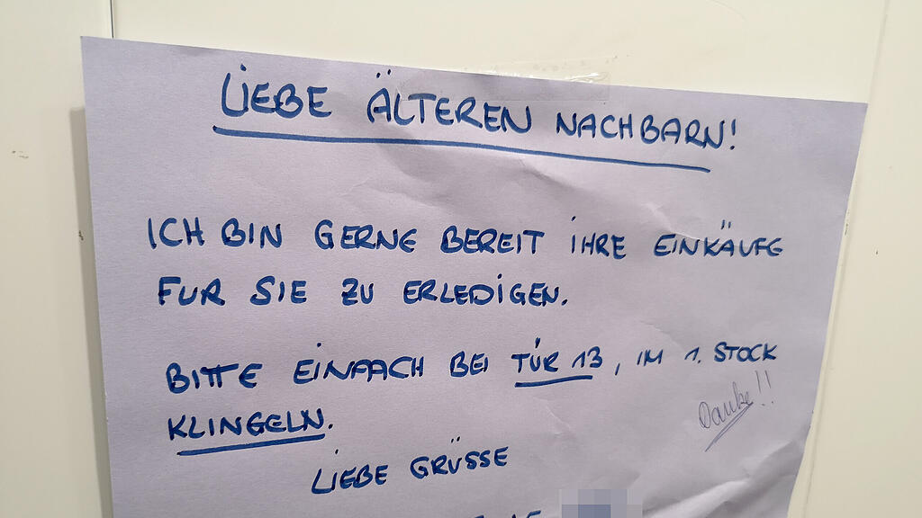 SB: Nachbarschaftshilfe, nachbar, solidarität