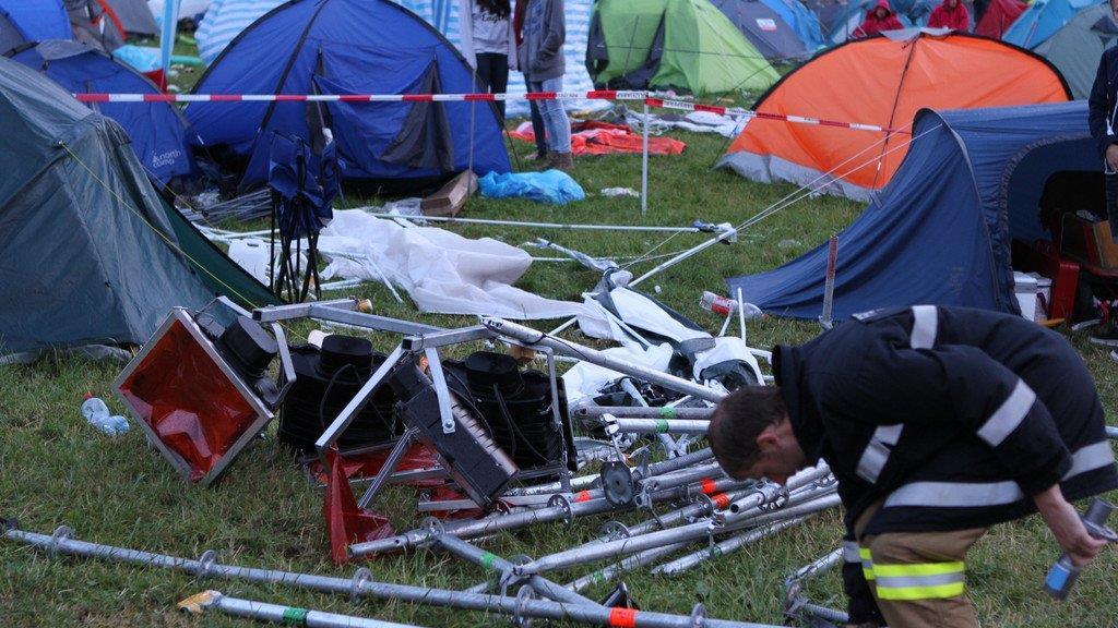 Tragisches Unglück am Salzburgring: Turm stürzt um I