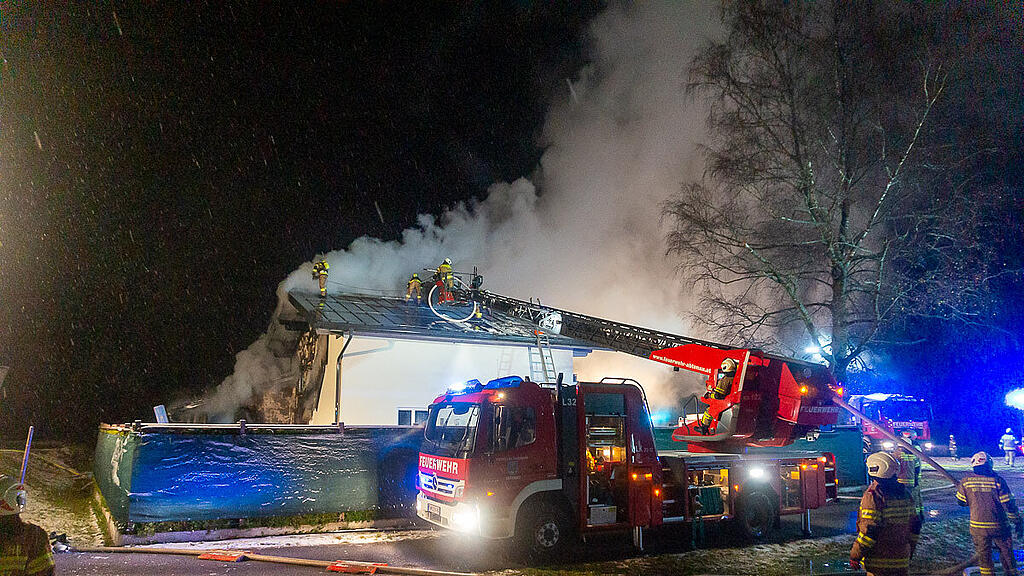 Großbrand in Annaberg-Lungötz
