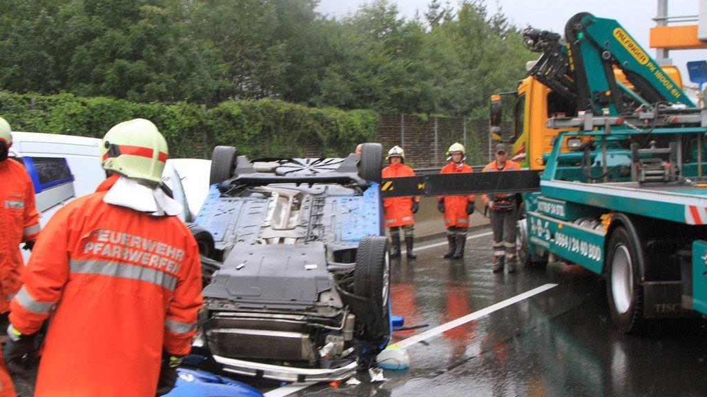 Crash auf der A10