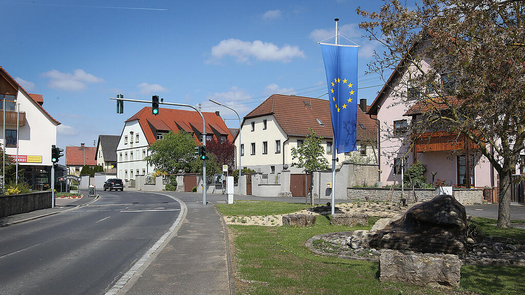 Gadheim bei Würzburg, Mittelpunkt der EU