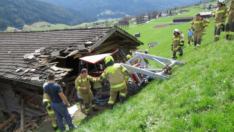 Traktorabsturz, Bramberg, Pinzgau