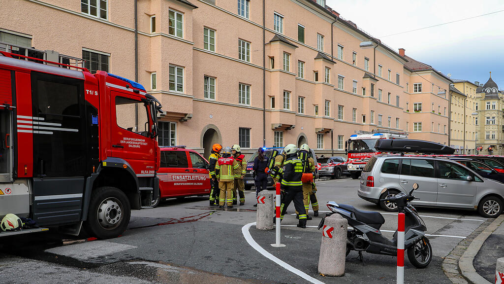 Zimmerbrand in Salzburger Plainstraße