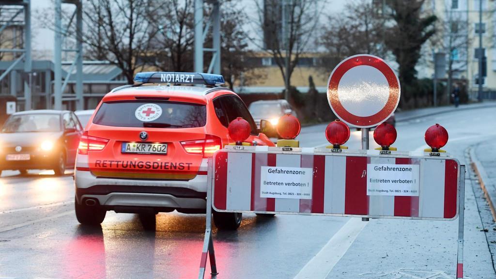 Massenevakuierung in Augsburg: Erste Bilder