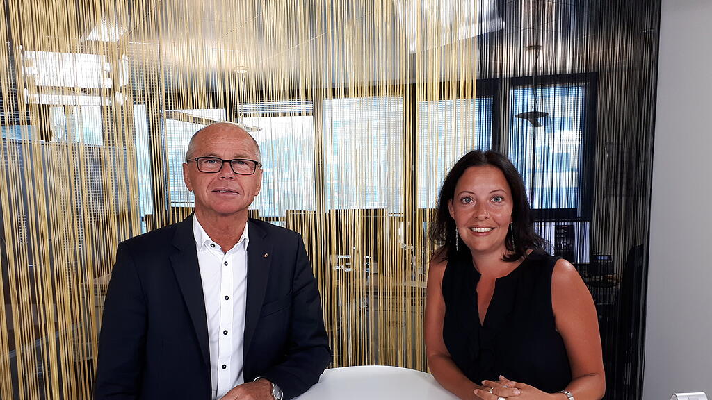 Christian Stöckl beim Interview in der S24-Redaktion.