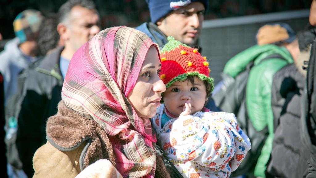 Flüchtlinge am Donnerstag in Salzburg