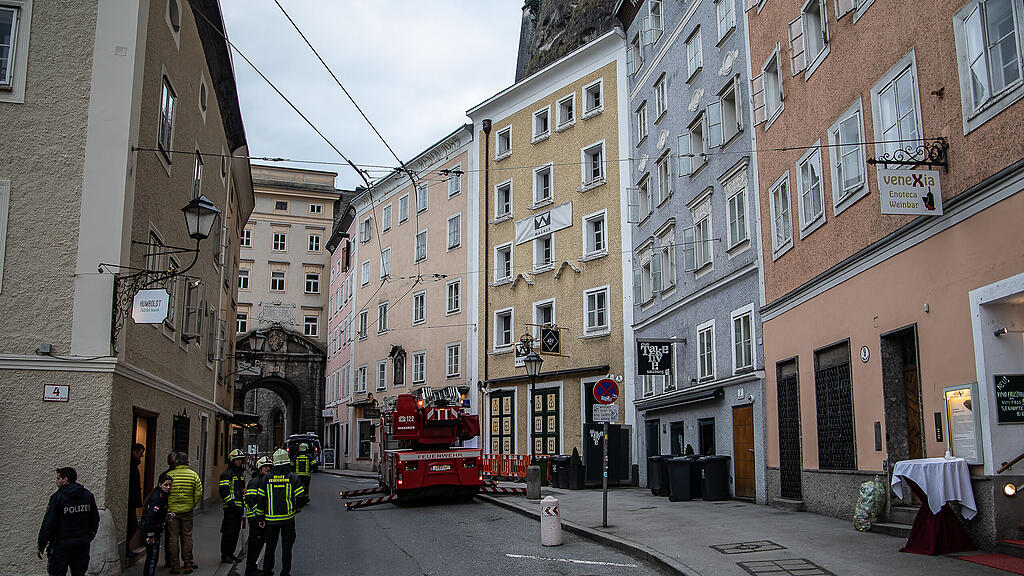 Steinschlag in der Gstättengasse