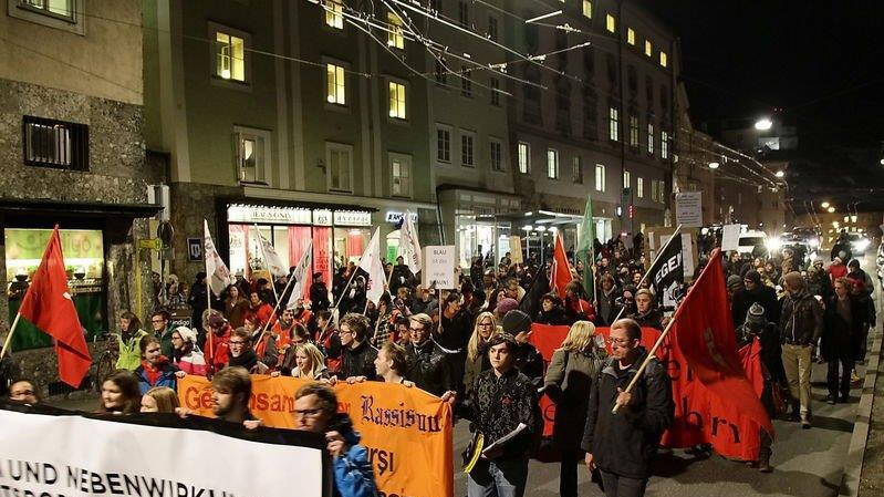 Demo gegen Strache