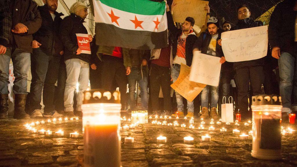 Mahnwache für Aleppo in Salzburg II