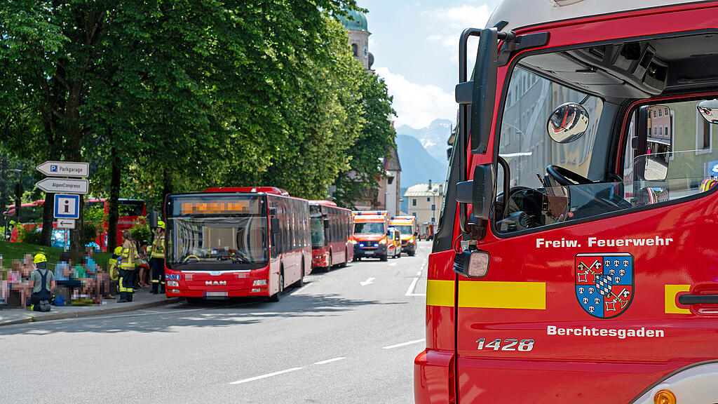 Bus-Unfall in Berchtesgaden