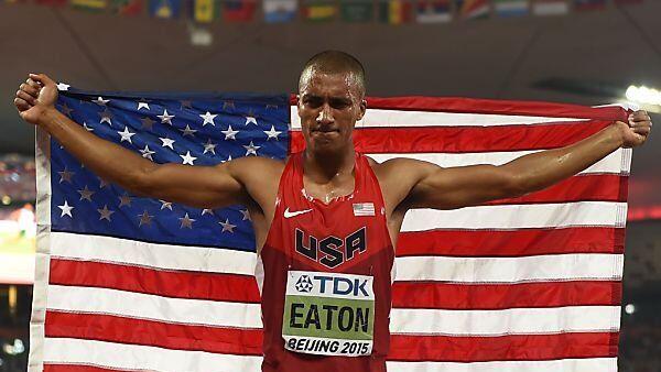 Ashton Eaton gewann bei WM in Beijing Gold im Zehnkampf