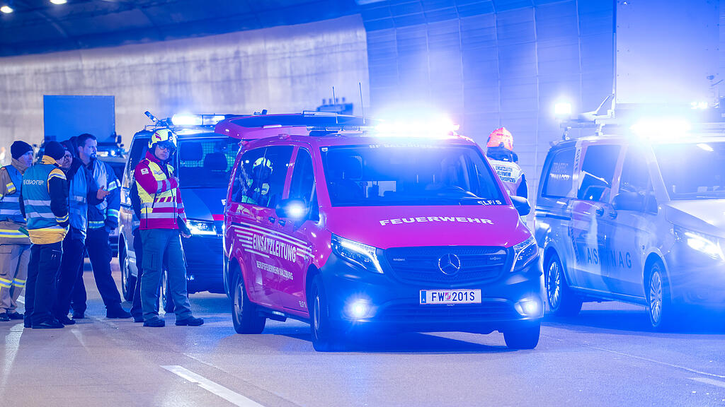 Große Einsatzübung im Lieferinger-Tunnel