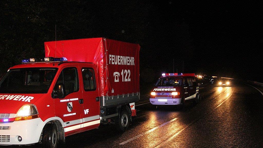 Bilder vom Unfallort auf der B1