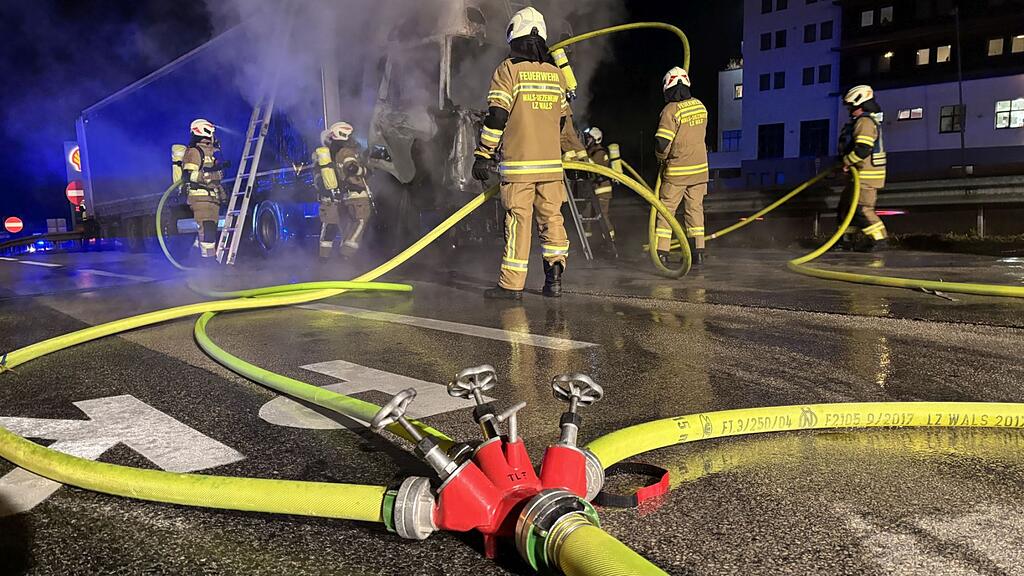 Lkw-Brand am Walserberg