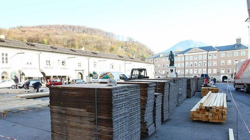 Natureis wird aufgebaut