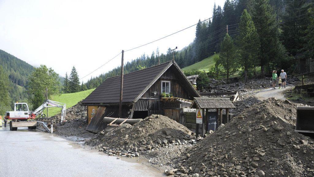 Murenabgang in Thomatal