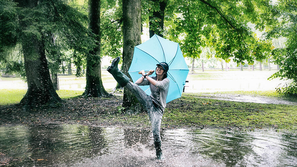 Salzburg ist bei weitem nicht der regenreichste Ort.