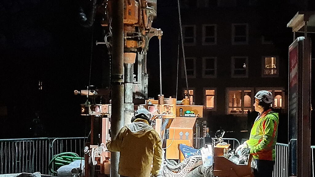 Bohrungen für S-Link in Nonntal