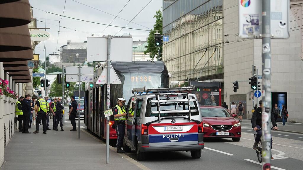 Obus-Unfall, Stadt Salzburg