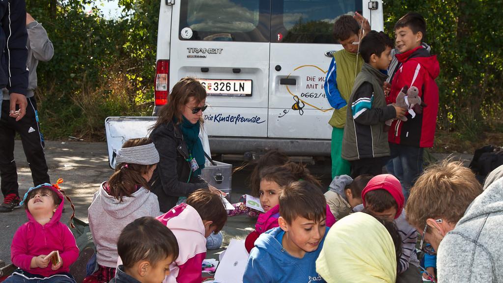 Flüchtlinge und Verkehrslage am Dienstag an der Grenze