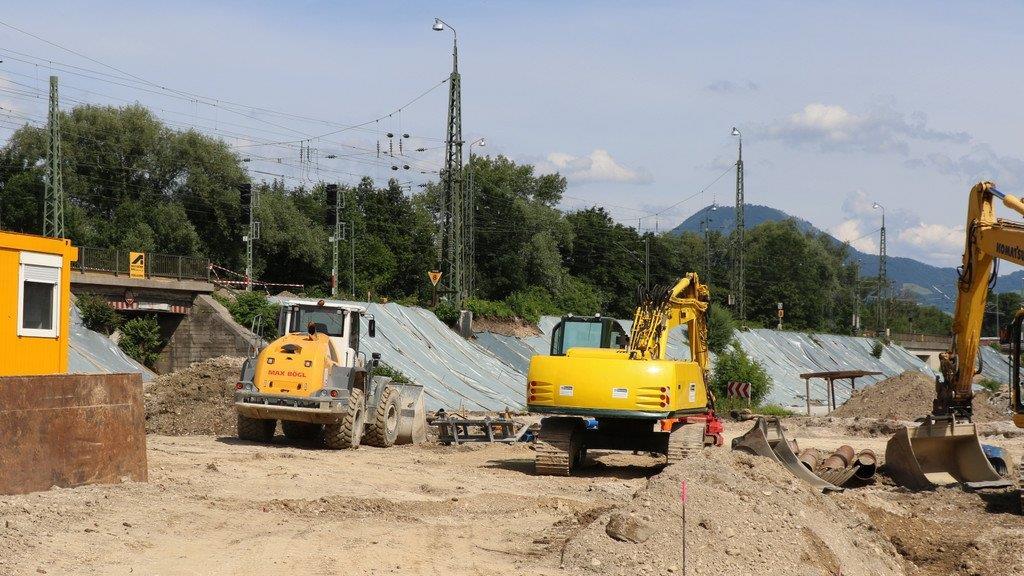 Bauarbeiten: 3. Gleis Freilassing - Salzburg