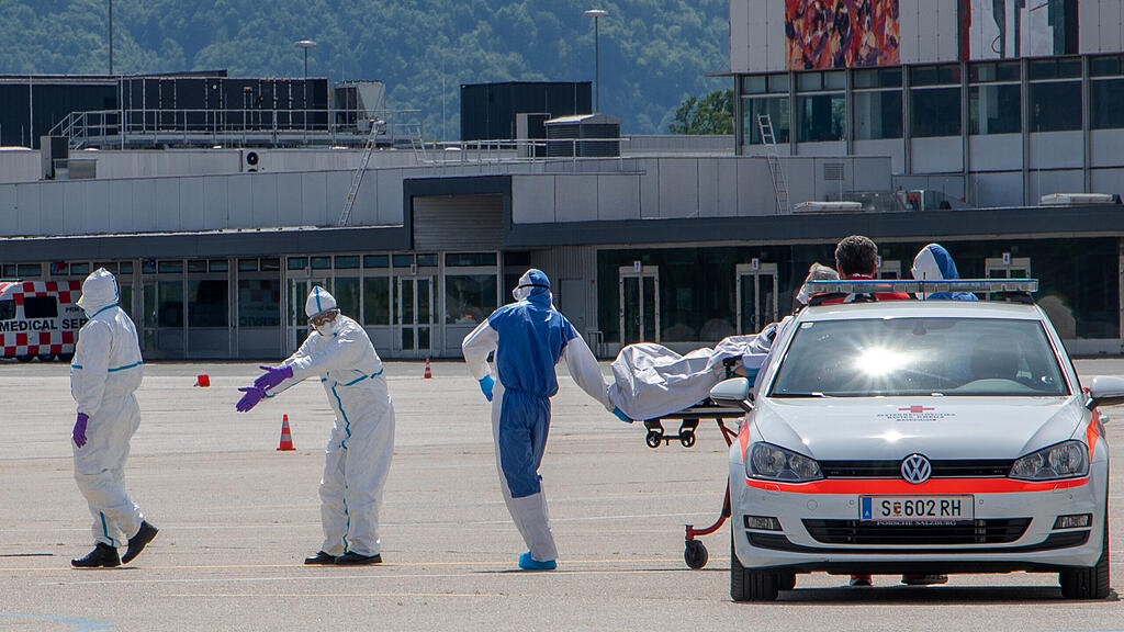 Französischer Corona-Patient, Heimflug, Rückflug,