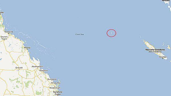 Diese "Insel" gibt es garnicht. Auf dem Satellitenbild ist sie nur ein schwarzer Fleck.