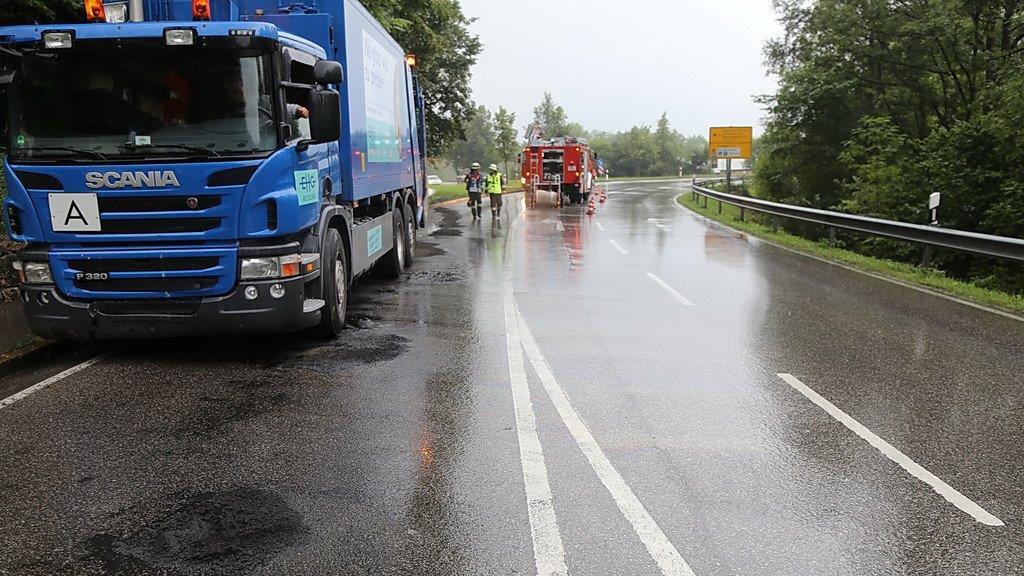 Öleinsatz auf der B20