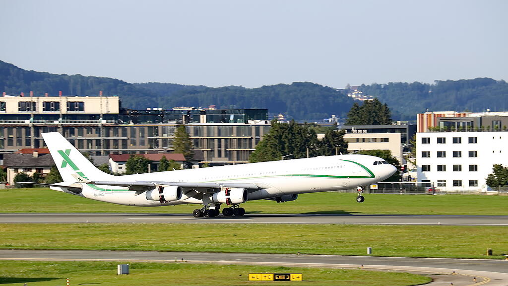 Ankunft von Al-Nassr am Salzburger Flughafen