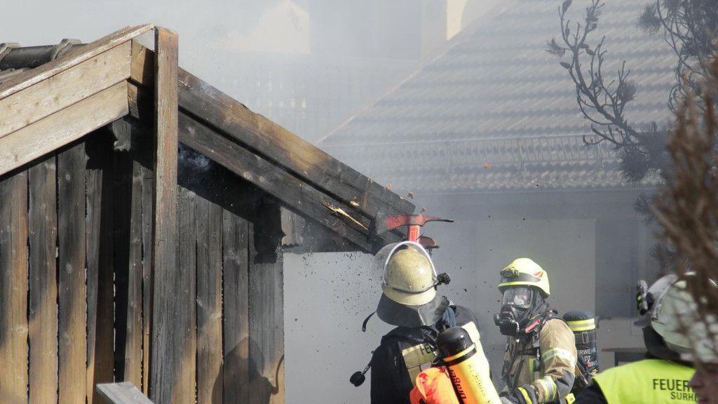Wohnmobil in Flammen
