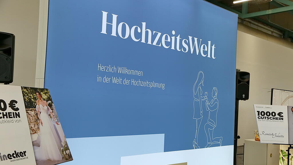 "HochzeitsWelt" im Salzburger Messezentrum