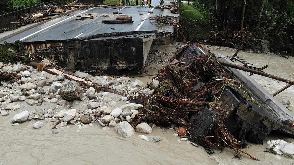 Hochwasser in Ru\u00dfbach