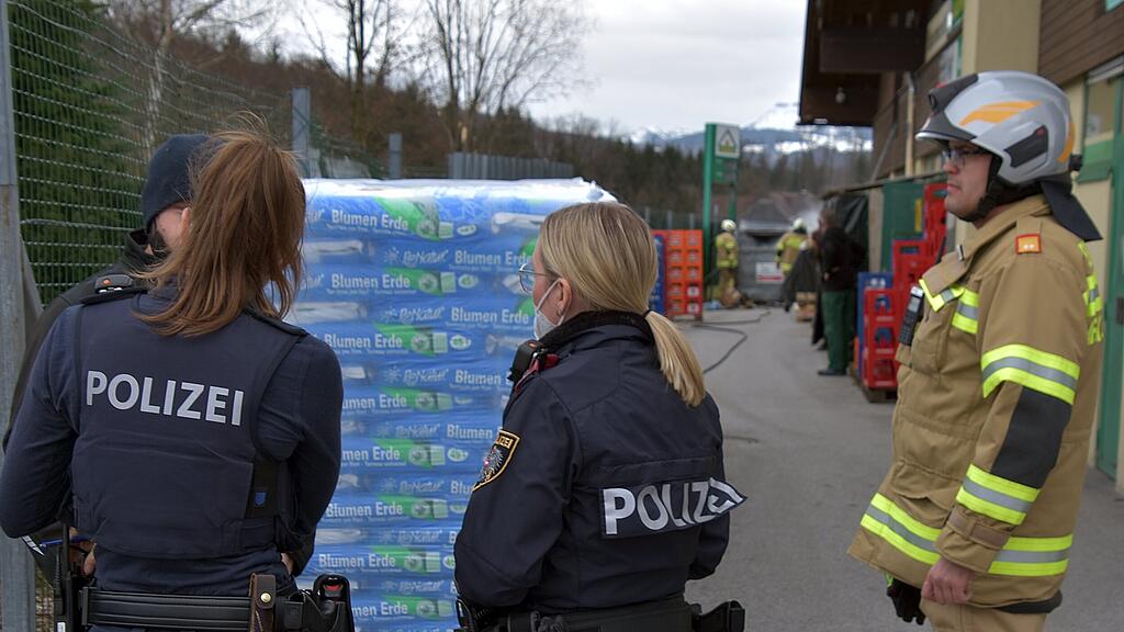 Containerbrand in Grödig