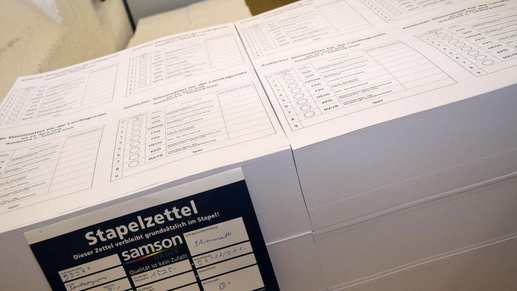Stimmzettel werden in Lungauer Druckerei gedruckt