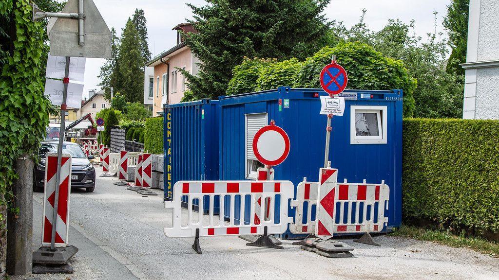 Baustelle an der Alten Grazer Bundesstraße