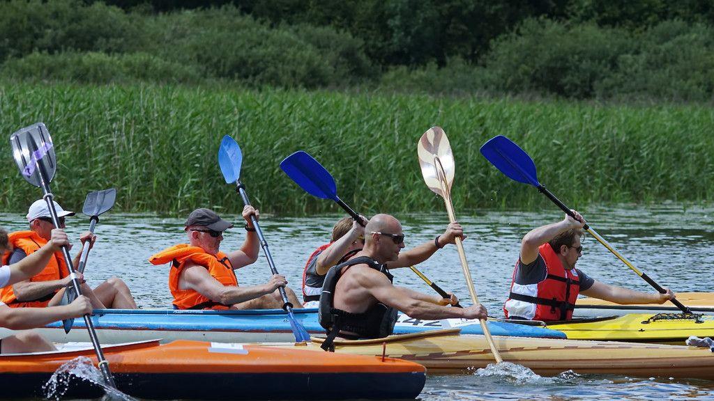 SUP-Rennen am Wallersee