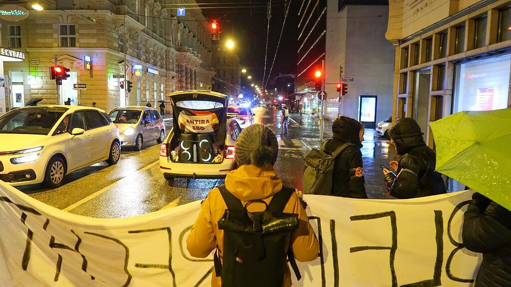 "Demo gegen Rechts" in Salzburg