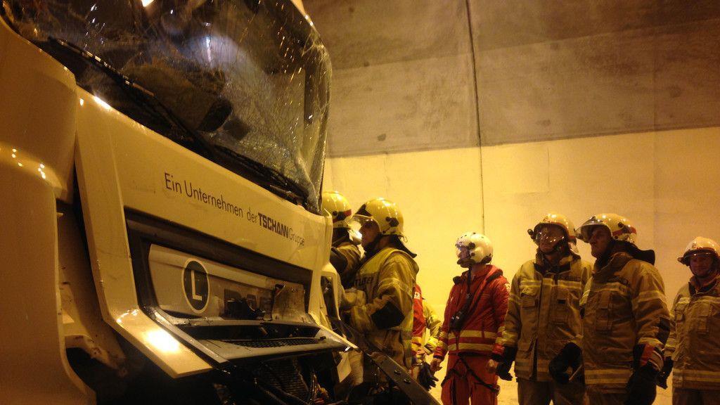 Unfall Helbersbergtunnel