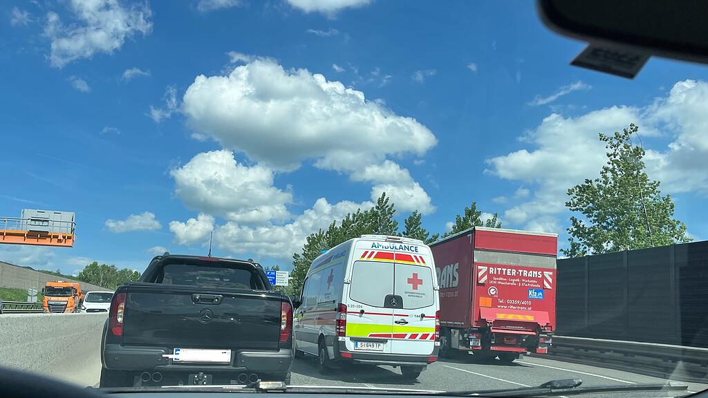 Unfall A1 bei Hallwang