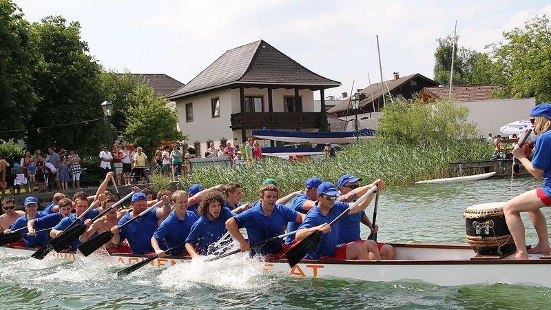 Drachenboot-Action am Mattsee