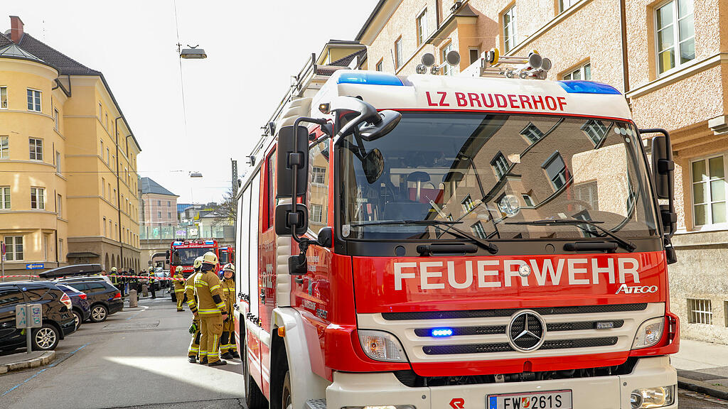 Zimmerbrand in Salzburger Plainstraße