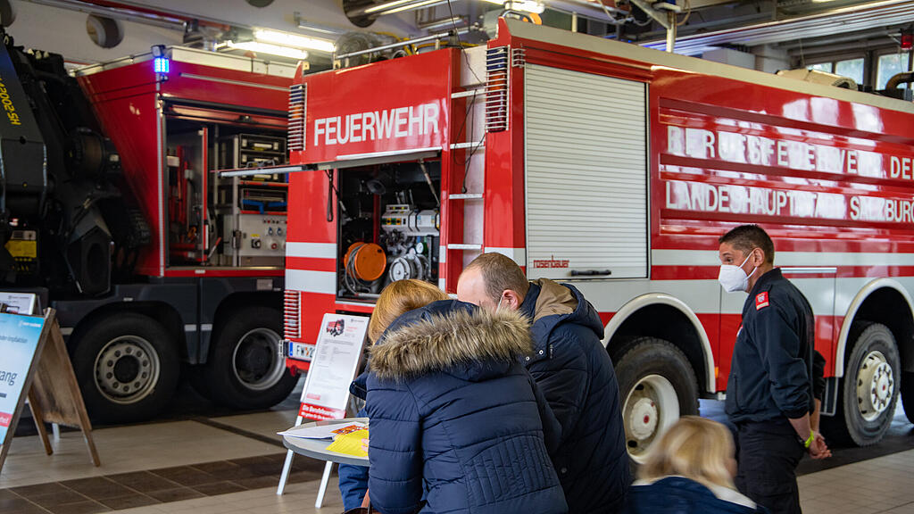 Kinder-Impfaktion bei Salzburger Berufsfeuerwehr