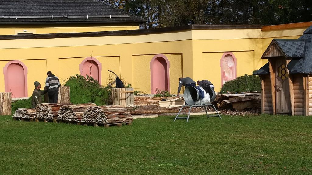 Hellbrunner Adventzauber: Aufbau