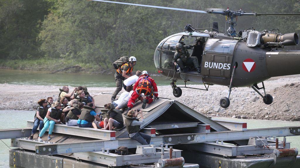 Hochwasserübung Bundesheer III