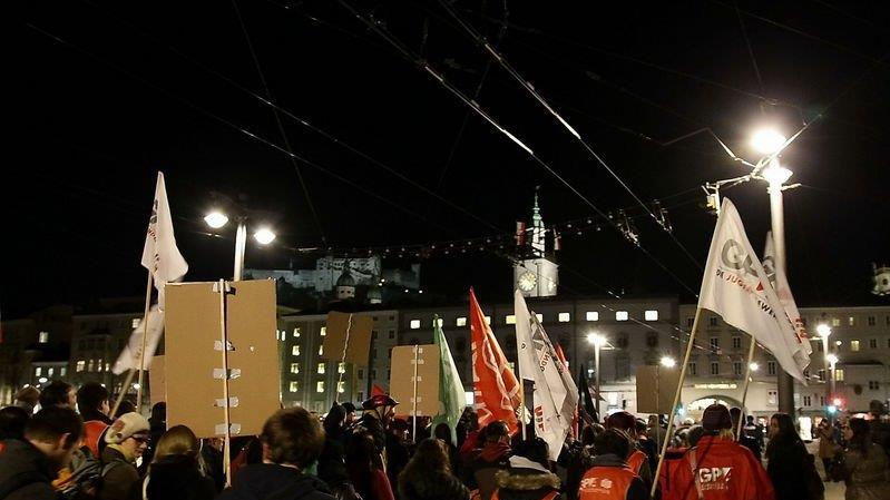 Demo gegen Strache
